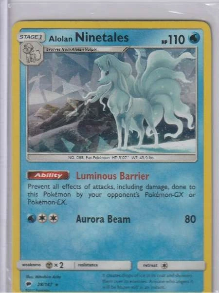 Alolan Ninetales - Burning Shadows #28/147