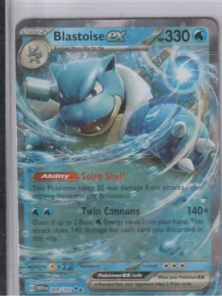 Blastoise ex - Scarlet & Violet 151 #009/165
