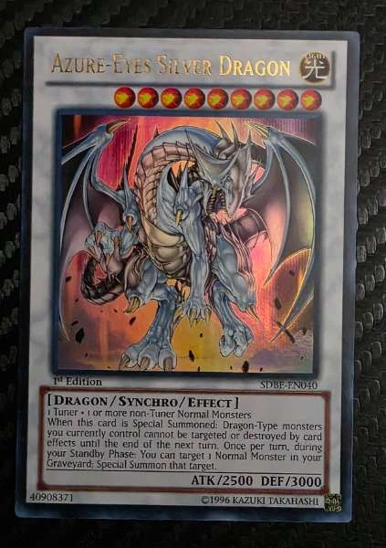 Azure-Eyes Silver Dragon - Saga of Blue-Eyes White Dragon #SDBE-EN040