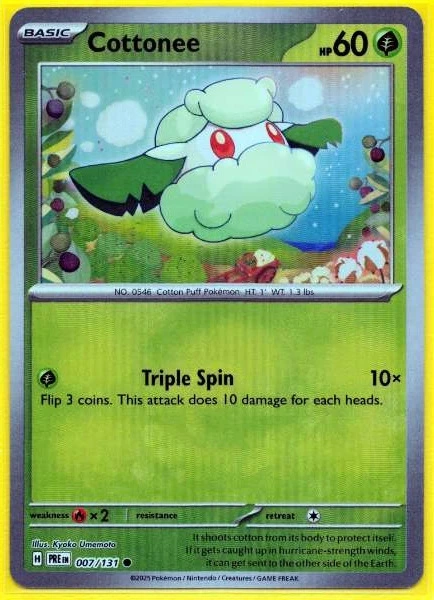 Cottonee - Poke Ball - Prismatic Evolutions #007/131