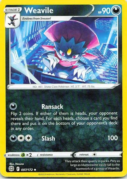 Weavile - Brilliant Stars #087/172