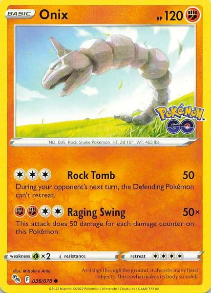 Onix - Pokemon GO #036/078