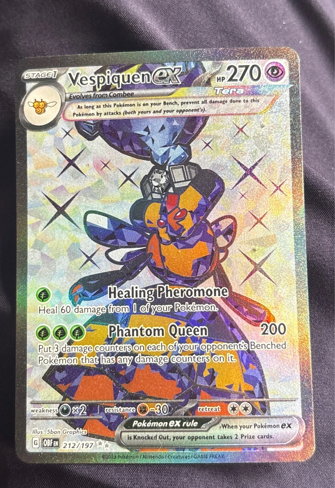 Vespiquen ex - Obsidian Flames #212/197