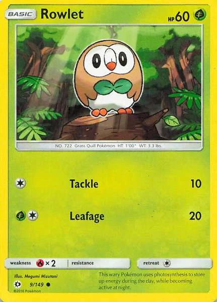 Rowlet - Sun & Moon Base Set #9/149