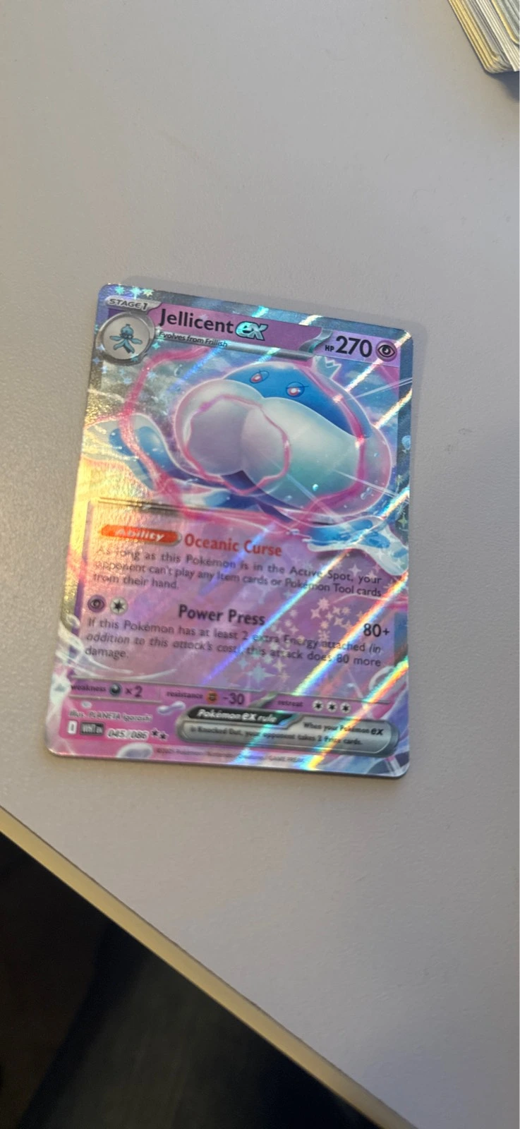 Jellicent ex - White Flare #045/086