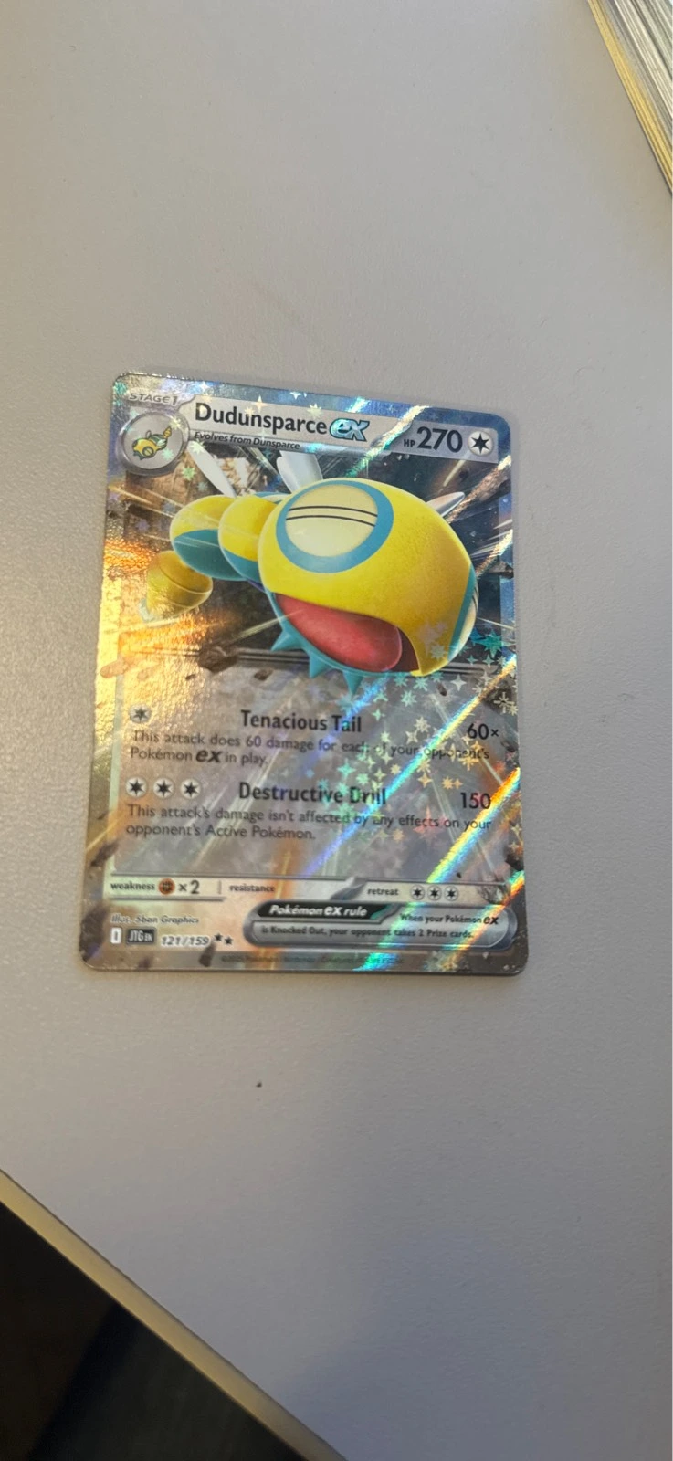 Dudunsparce ex - Scarlet & Violet: Temporal Forces #121/159