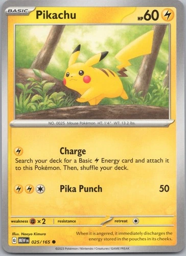 Pikachu - 151 #025/165