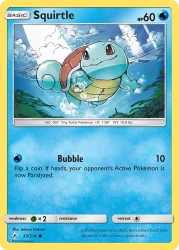 Squirtle - Unbroken Bonds #33/214