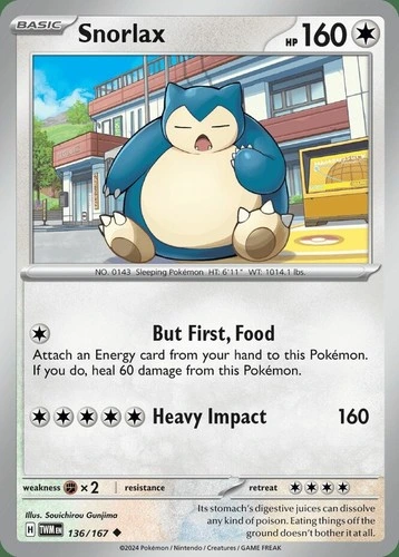 Snorlax - Twilight Masquerade #136/167