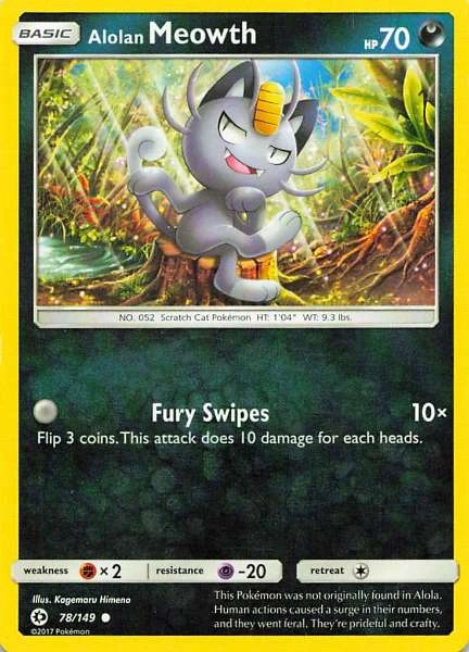 Alolan Meowth - Sun & Moon #78/149