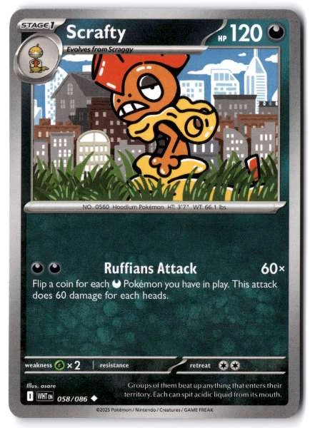 Scrafty - White Flare #058/086