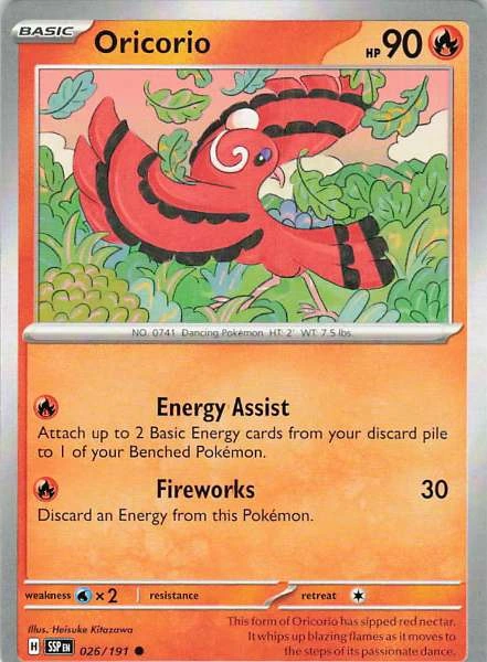 Oricorio - Surging Sparks #026/191