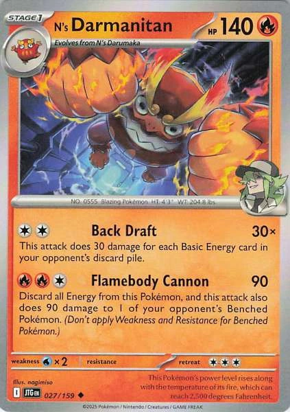 N's Darmanitan - Prize Pack Series #027/159