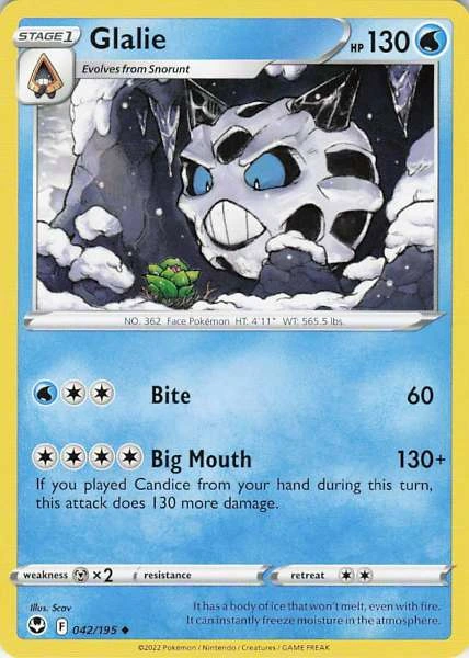 Glalie - Silver Tempest #042/195