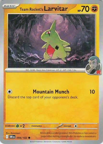 Team Rocket's Larvitar - Destined Rivals #094/182