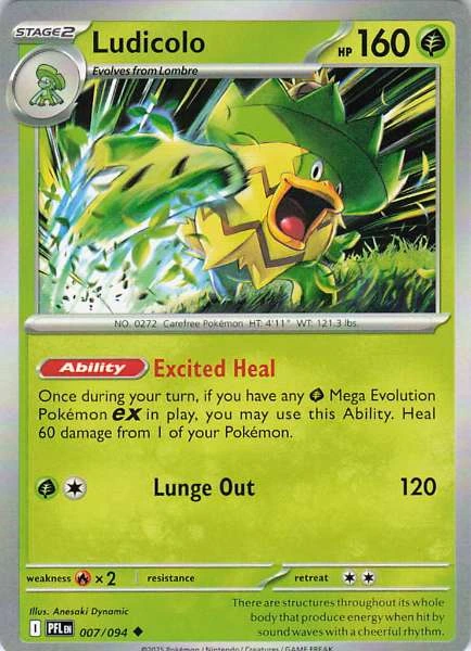 Ludicolo - Phantasmal Flames #007/094