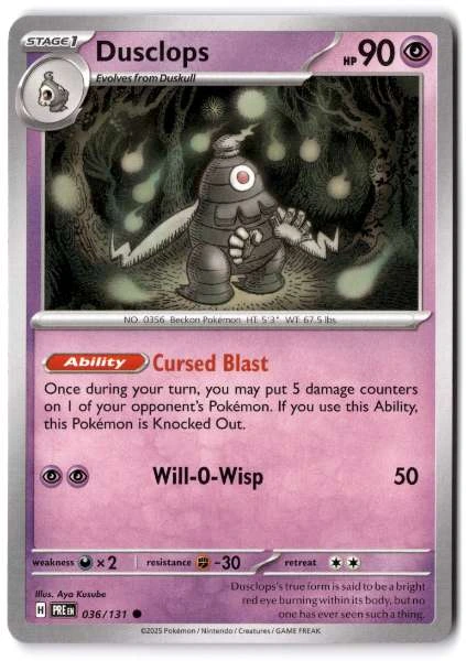 Dusclops - Prismatic Evolutions #036/131