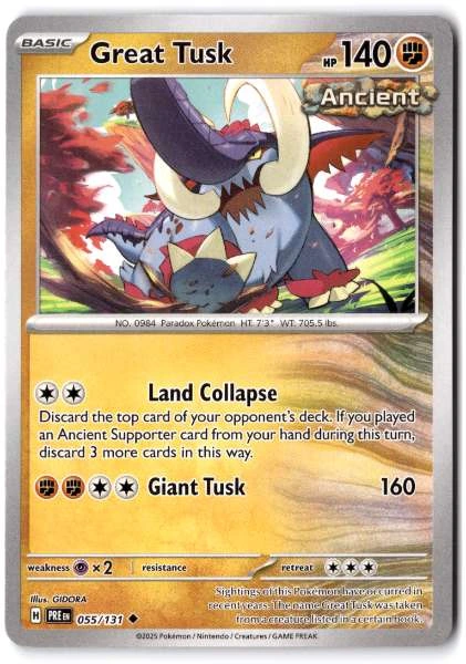 Great Tusk - Prismatic Evolutions #055/131