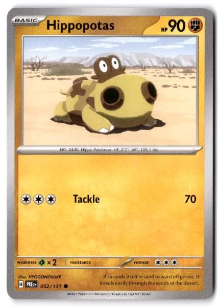 Hippopotas - Prismatic Evolutions #052/131