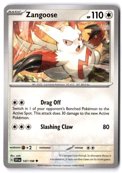 Zangoose - Scarlet & Violet Base Set #147/198