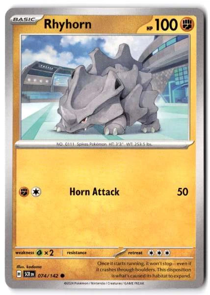 Rhyhorn - Stellar Crown #074/142