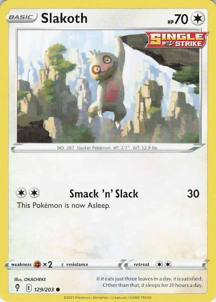 Slakoth - Evolving Skies #129/203