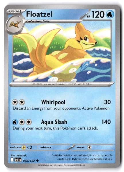 Floatzel - Destined Rivals #058/182