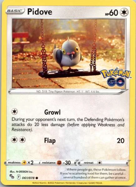 Pidove - Pokémon GO #061/078