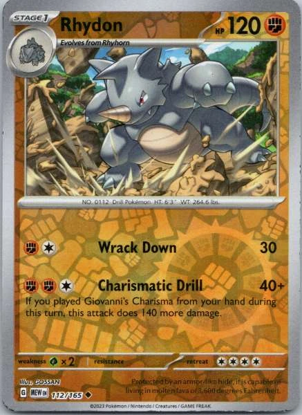 Rhydon - 151 #112/165