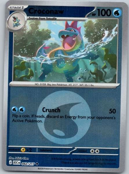 Croconaw Reverse Holo - Ascended Heroes #042/217