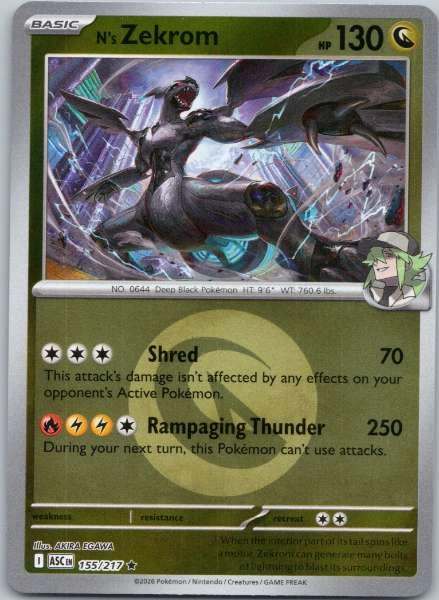 N's Zekrom - Ascended Heroes #155/217