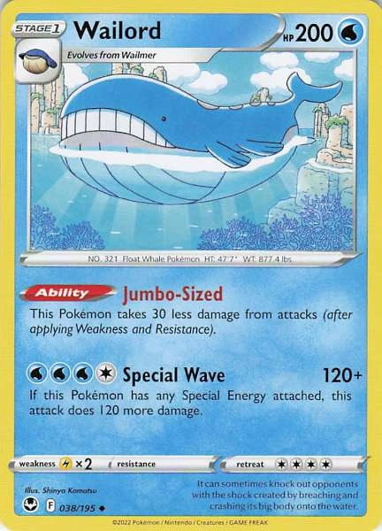 Wailord - Silver Tempest #038/195