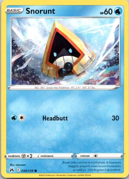 Snorunt - Crown Zenith #034/159