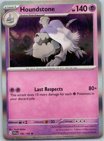 Houndstone - Scarlet & Violet Base Set #106/198