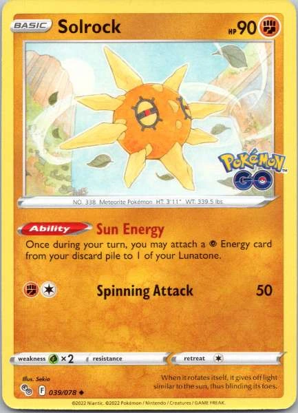 Solrock - Pokémon GO #039/078