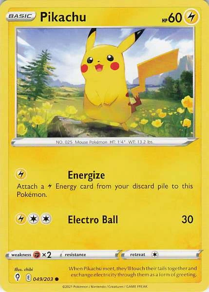 Pikachu - Evolving Skies #049/203