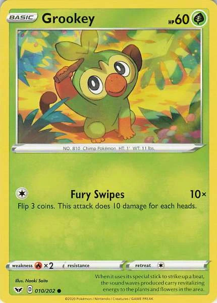 Grookey - Sword & Shield Base Set #010/202