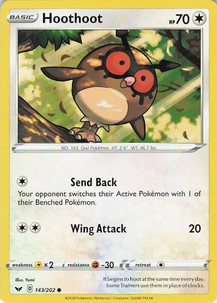 Hoothoot - Sword & Shield #143/202