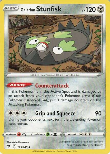 Galarian Stunfisk - Vivid Voltage #125/185