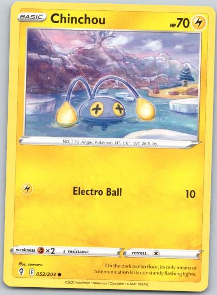 Chinchou - Evolving Skies #052/203