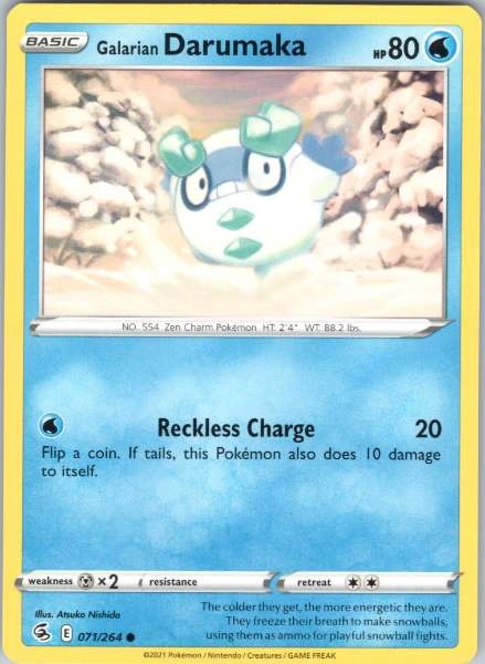 Galarian Darumaka - Fusion Strike #071/264