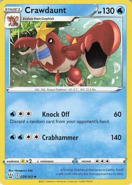 Crawdaunt - Battle Styles #039/163