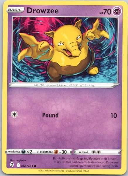 Drowzee - Evolving Skies #061/203