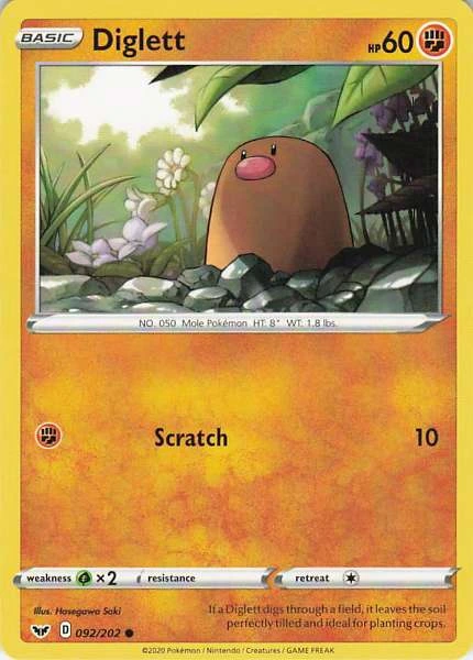 Diglett - Sword & Shield #092/202