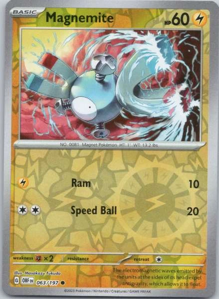 Magnemite - Obsidian Flames #063/197