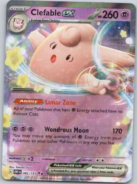 Clefable ex - Obsidian Flames #082/197