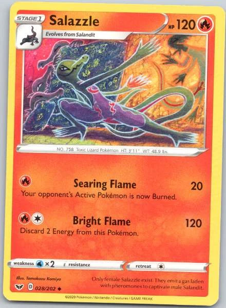 Salazzle - Sword & Shield #028/202