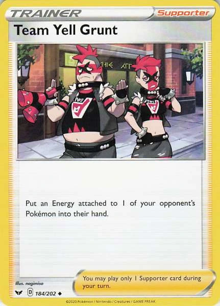 Team Yell Grunt - Sword & Shield #184/202