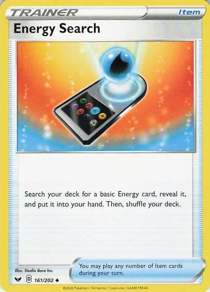 Energy Search - Sword & Shield Base Set #161/202