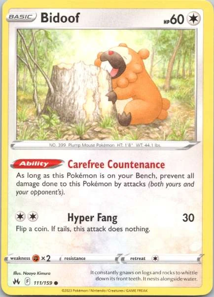 Bidoof - Crown Zenith #111/159